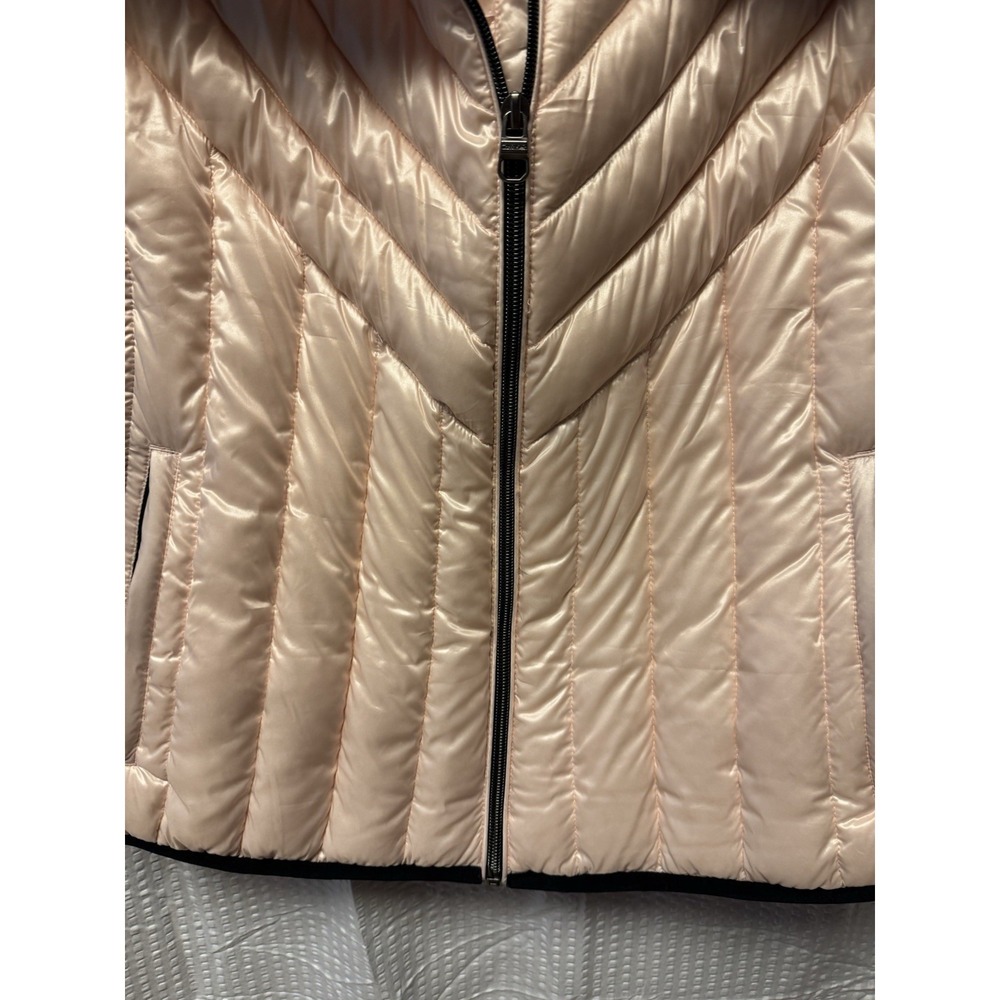 Calvin Klein Women's Pink Black Performance‎ Puffer Quilted Vest Premium Down XL - Picture 10 of 14